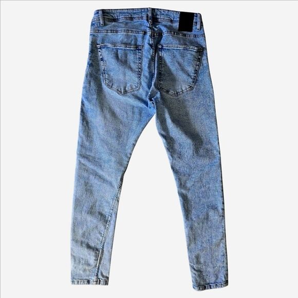 Zara Blue Skinny Jeans Classic Denim - Picture 2 of 3